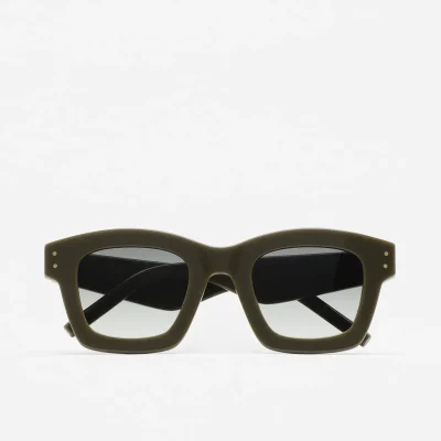 Gafas de sol KALEOS Eye para mujer en acetato verde con lente verde degradada