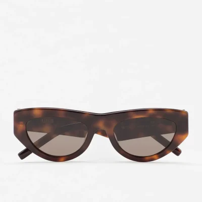Gafas de sol KALEOS Groff para mujer en acetato havana marrón oscuro con lente gris