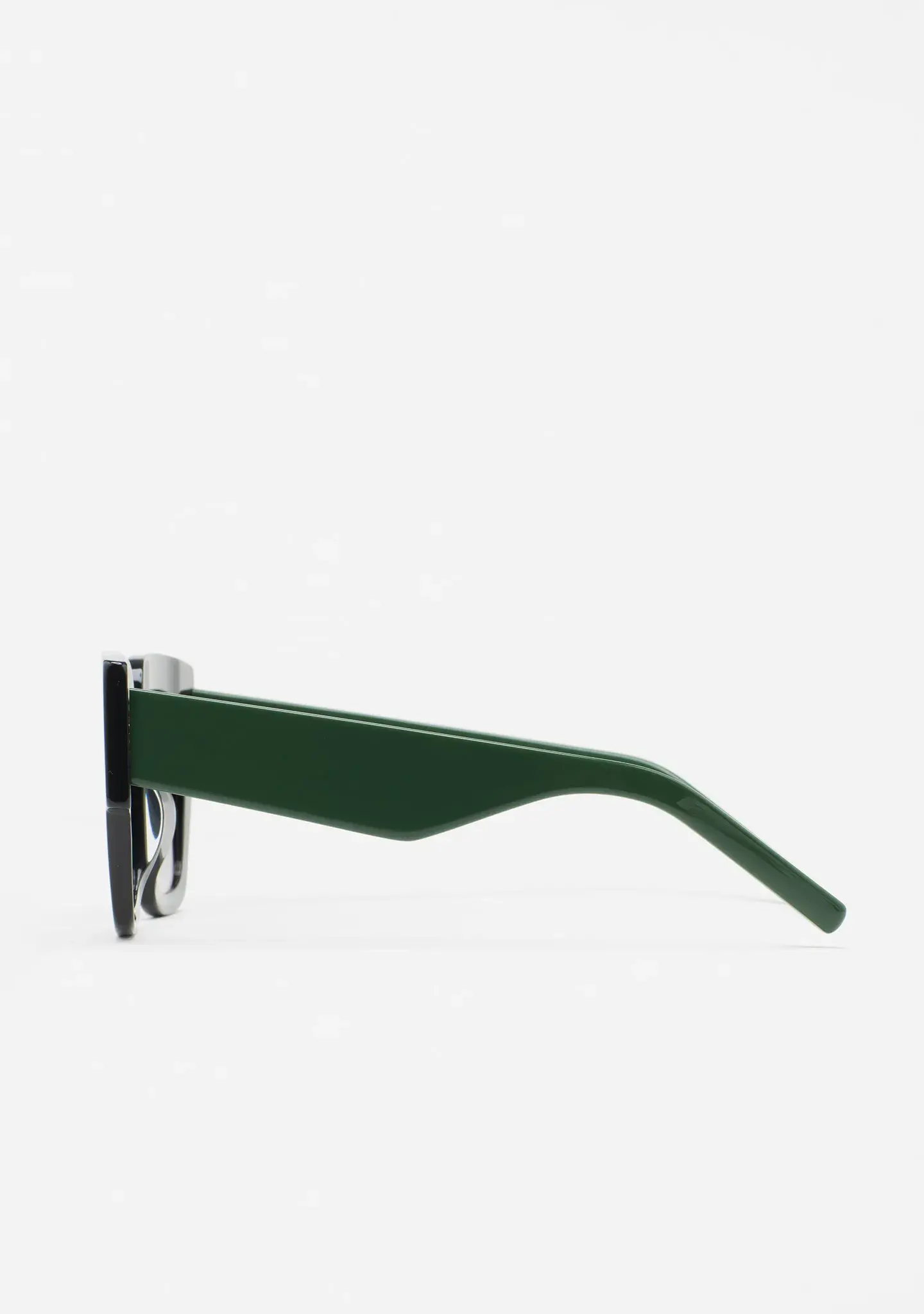 Gafas de sol KALEOS Novak para mujer en acetato verde oscuro con lente verde degradada