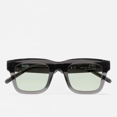 Gafas de sol KALEOS Binea para hombre en acetato gris oscuro con lente verde fotocromática