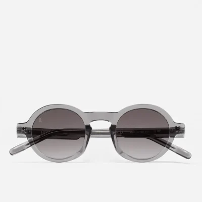Gafas de sol KALEOS Terp para hombre en acetato gris transparente con lente gris degradada