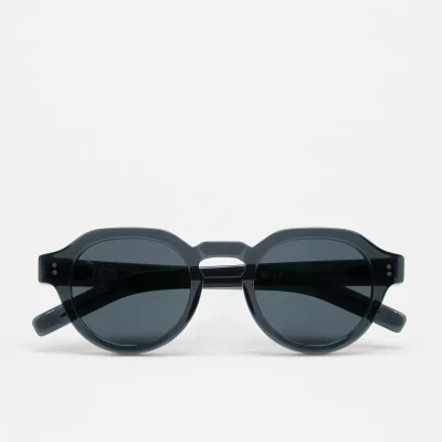 Gafas de sol KALEOS Oppenheimer para hombre en acetato gris oscuro con lente negra degradada