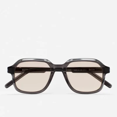 Gafas de sol KALEOS Quick para hombre en acetato gris transparente con lente gris degradada