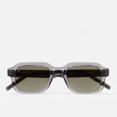 Gafas de sol KALEOS Riordon para hombre en acetato gris transparente con lente gris degradada