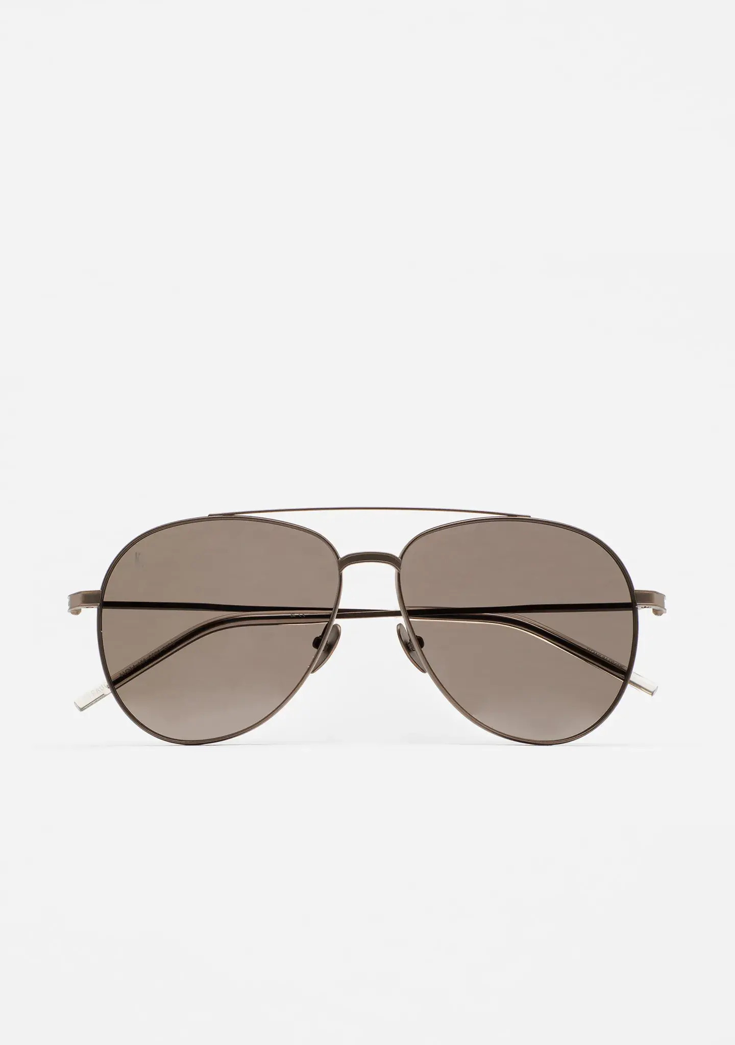Gafas de sol KALEOS Strauch 4 aviador para hombre en titanio marrón con lente gris