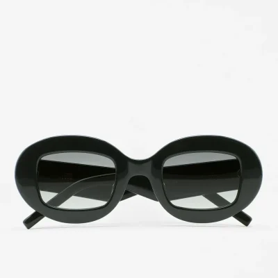 Gafas de sol KALEOS Carlson para mujer en acetato verde oscuro con lente verde degradada
