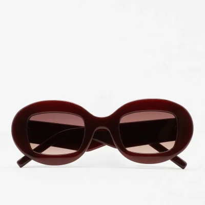 Gafas de sol KALEOS Carlson 3 para mujer en acetato burdeos con lente marrón degradada