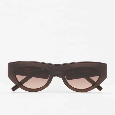 Gafas de sol KALEOS Groff 2 para mujer en acetato marrón oscuro translúcido con lente marrón