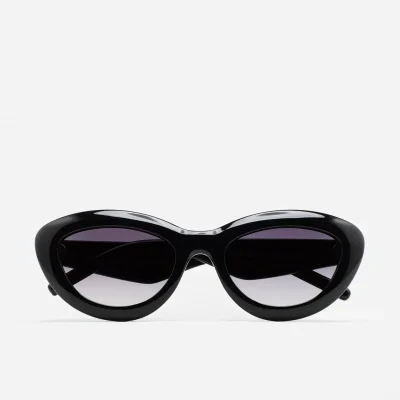 Gafas de sol KALEOS Jay para mujer en acetato negro con lente negra degradada