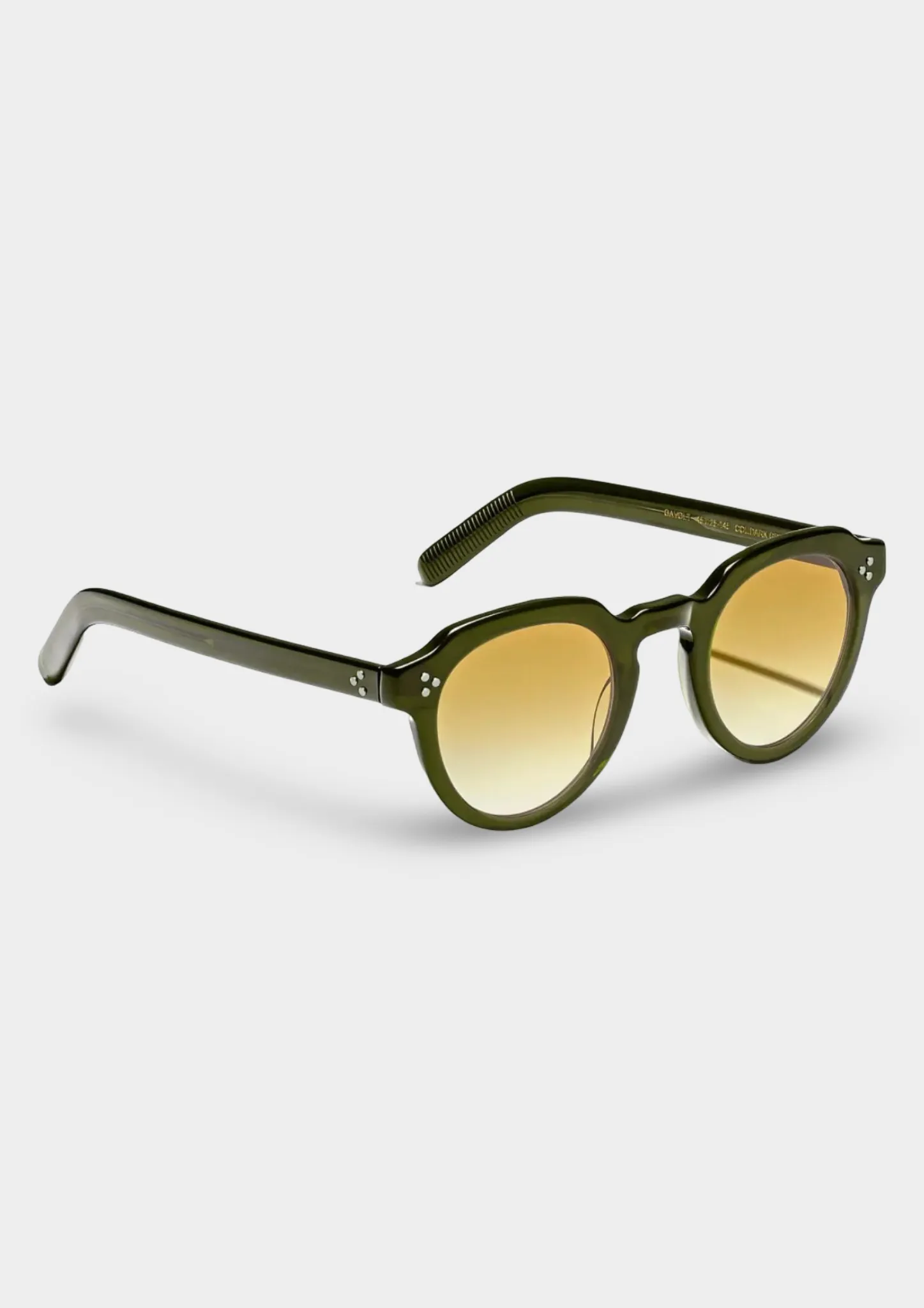 Gafas de sol Moscot Gavolt Sun Dark Green con lentes Chestnut Fade