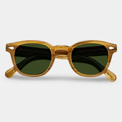 Gafas de sol Moscot Lemtosh Sun Rubio con lentes Calibar Green