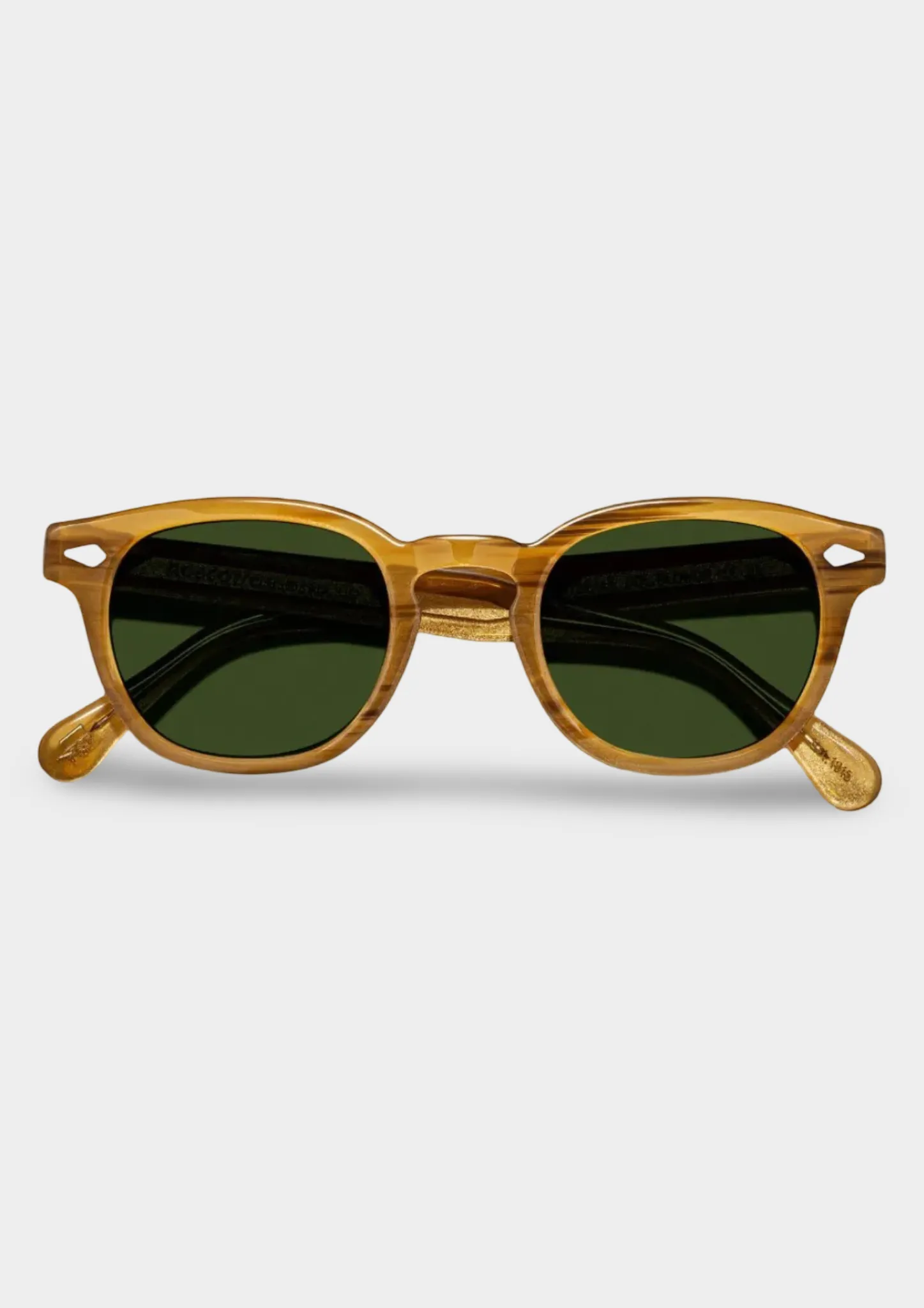 Gafas de sol Moscot Lemtosh Sun Rubio con lentes Calibar Green