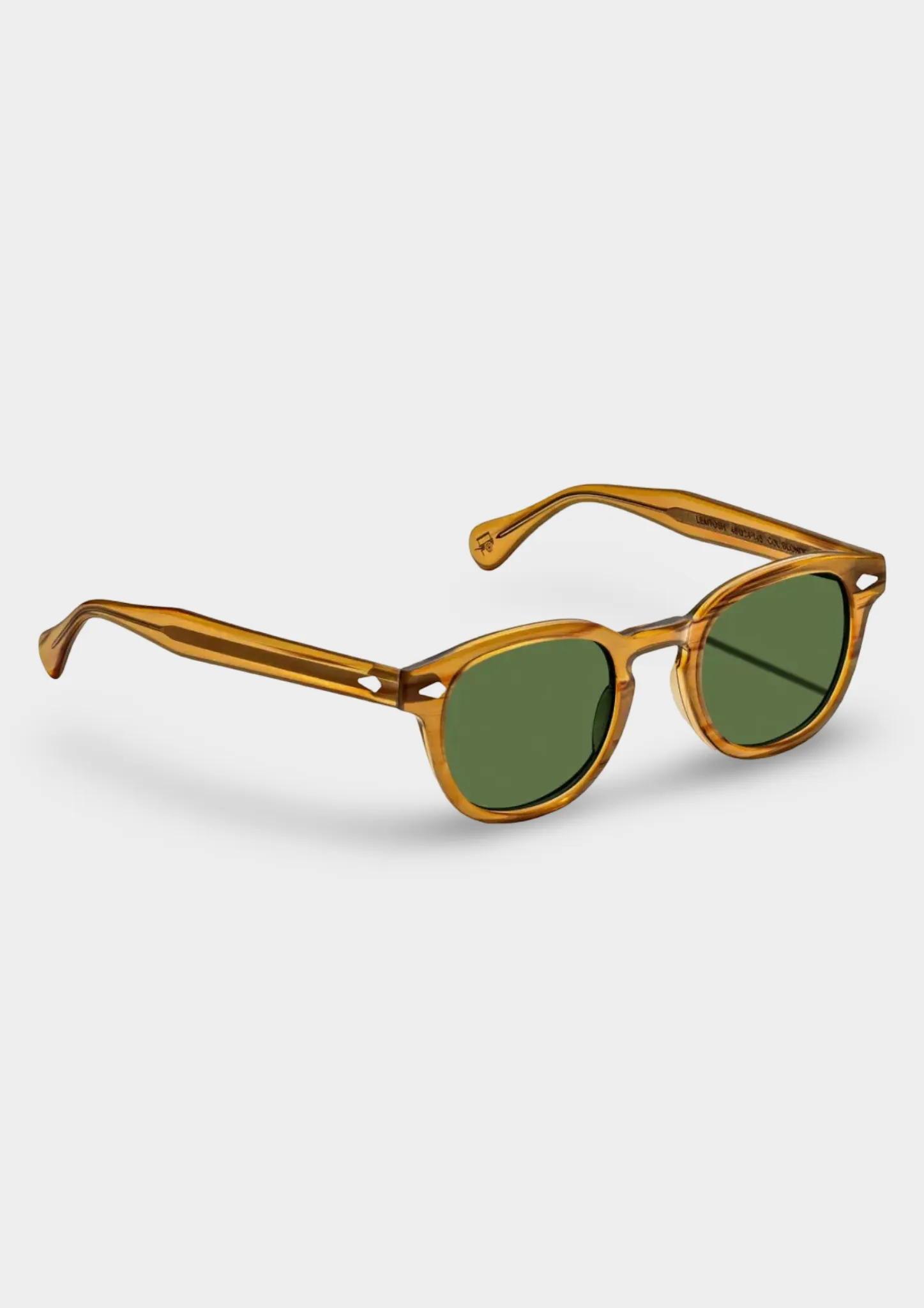 Gafas de sol Moscot Lemtosh Sun Rubio con lentes Calibar Green