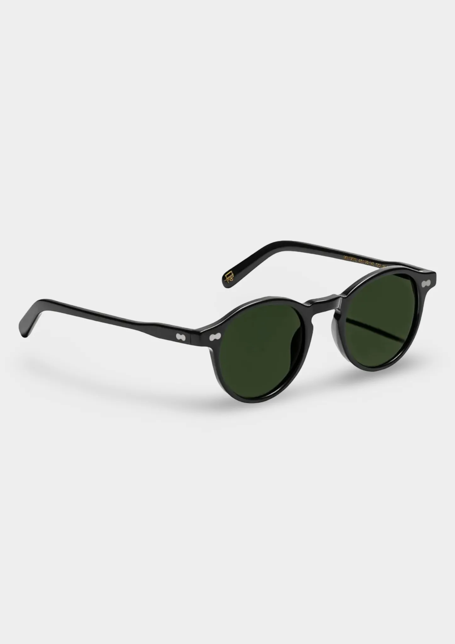 Gafas de sol Moscot Miltzen Sun negras con lentes G-15