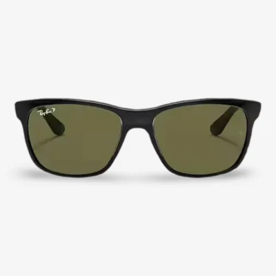 Gafas de sol Ray-Ban RB4181 negras con lentes polarizadas G-15 verdes