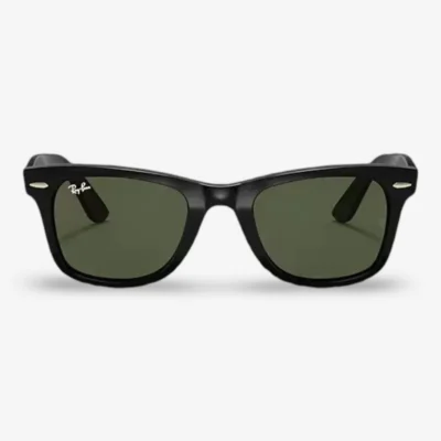 Gafas de sol Ray-Ban Wayfarer Ease negras con lentes G-15 verdes