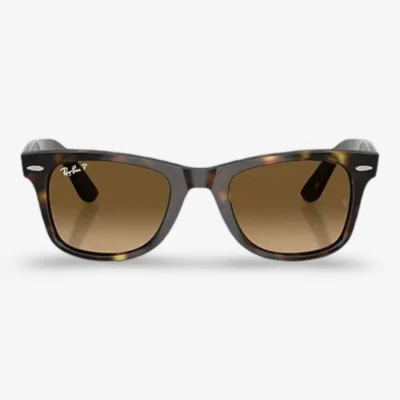 Gafas de sol Ray-Ban Wayfarer Ease Havana con lentes polarizadas marrón degradado